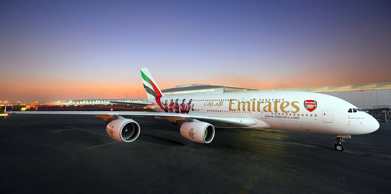 Emirates Airbus A380 Arsenal