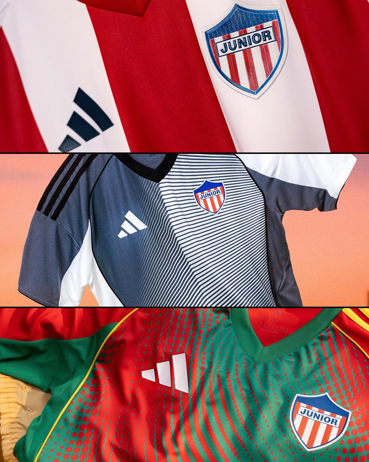 Camisetas clubes colombianos x adidas 2025 Junior