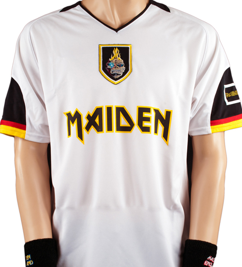 camiseta futbol iron maiden