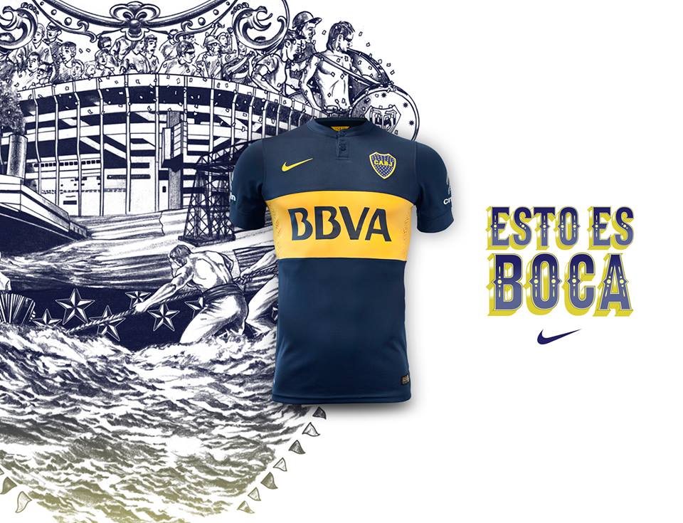 Más cuero sin embargo Camisetas Boca Juniors Nike 2014-15 - Marca de Gol