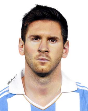 Fotos o dibujos? Artista retrata a Messi, Neymar y Dempsey - Marca de Gol