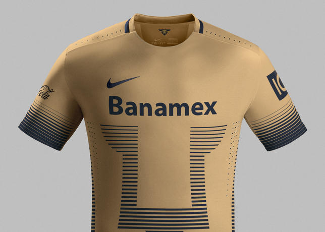 cráter Tormenta avión Camisetas Pumas UNAM Nike 2015 - Marca de Gol