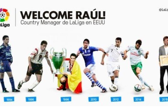 Raúl González embajador de La Liga en EEUU