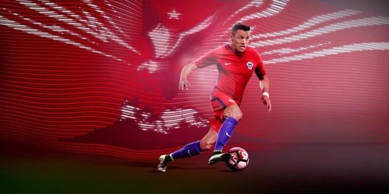 Nuevas camisetas de Chile para la Copa América Centenario