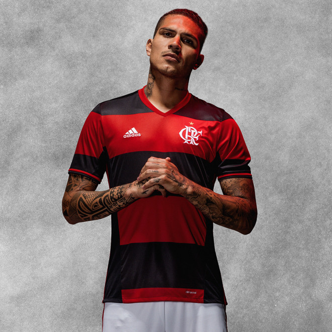 Camiseta adidas del Flamengo 2016 Paolo Guerrero