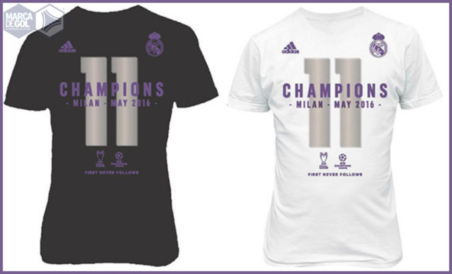 Remera Real Madrid campeón Champions League 2016