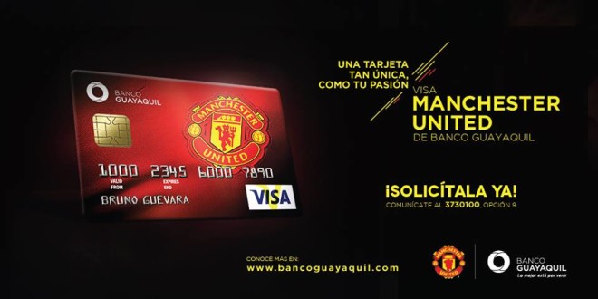 Tarjeta Manchester United Banco Guayaquil