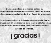 Chivas y adidas – Comunicado