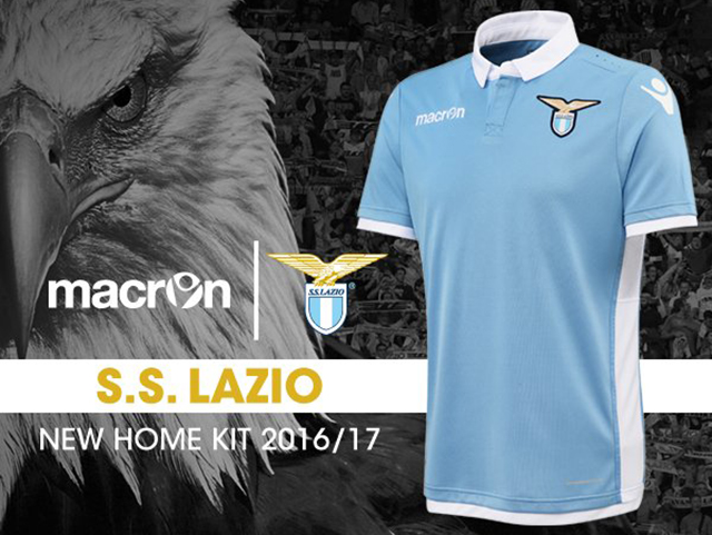 camiseta titular SS Lazio Macron 2016