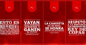 Hinchas de Independiente - Frase vestuario Libertadores de América