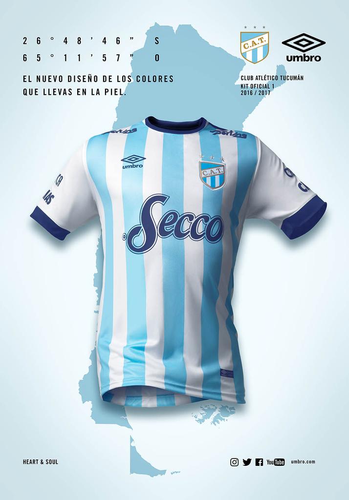 Camisetas Atlético Tucumán Umbro 2016 17 Titular