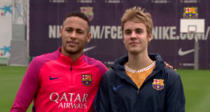 Justin Bieber visitó al FC Barcelona
