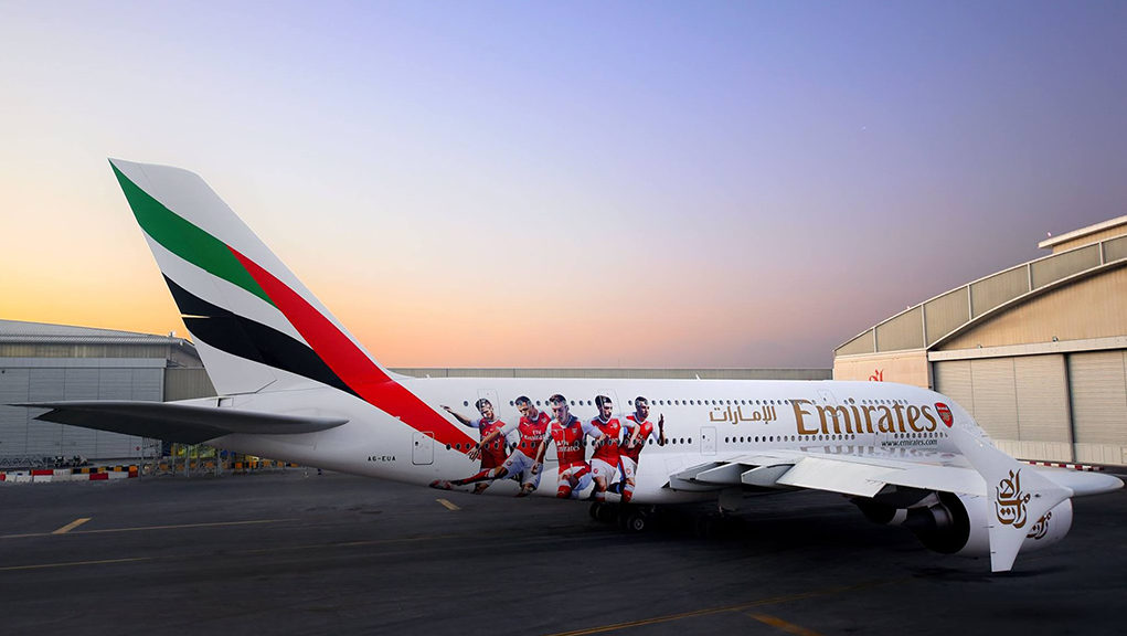 Emirates Airbus A380 Arsenal