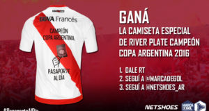 camiseta de River Plate Campeón Copa Argentina 2016