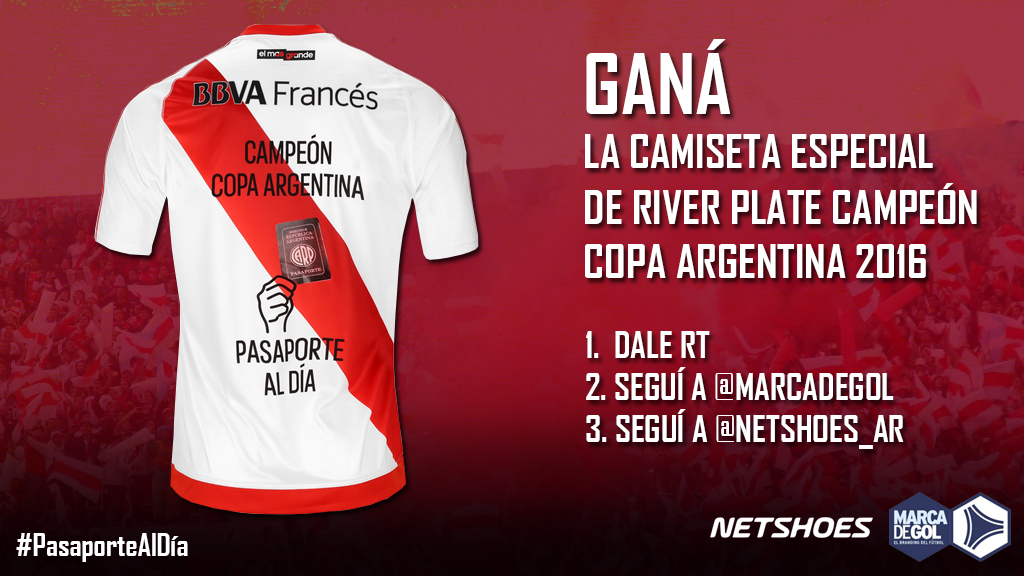 camiseta de River Plate Campeón Copa Argentina 2016