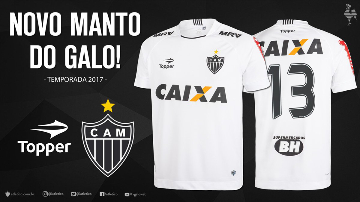 Camisas Atlético Mineiro Topper 2017