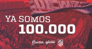 Atlético de Madrid 100.000 socios