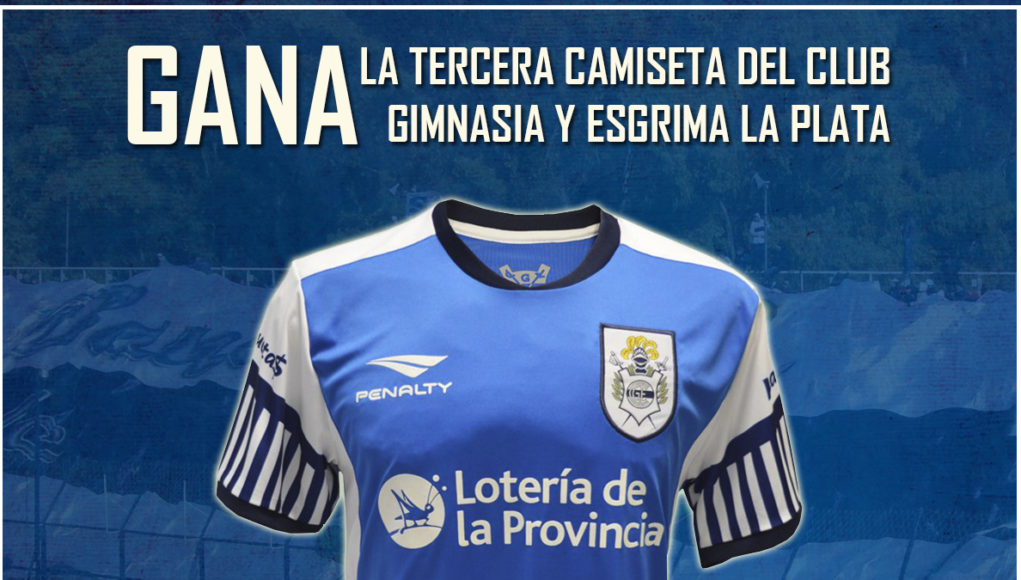 Tercera camiseta de Gimnasia y Esgrima LP 2017