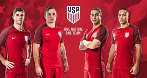 US Soccer Nike Red Jersey 2017