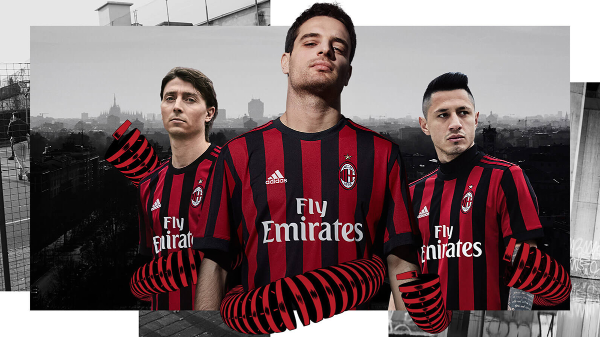 Milan adidas Kit Marca de Gol