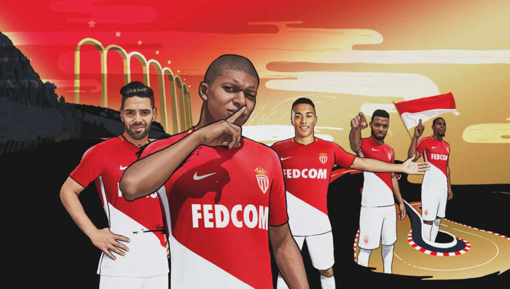AS Monaco Nike Home Kit 2017 18