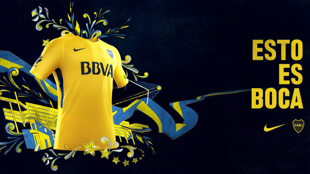 Ajustamiento Alegre Periódico Camiseta alternativa Nike de Boca Juniors 2017/18 - Marca de Gol
