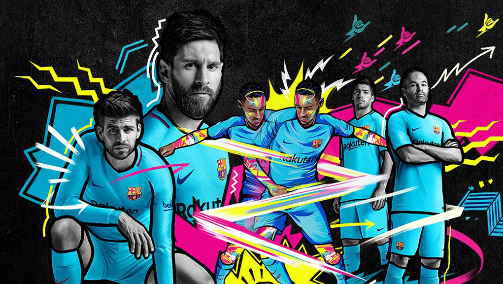 Camiseta alternativa Nike del FC Barcelona 2017 18