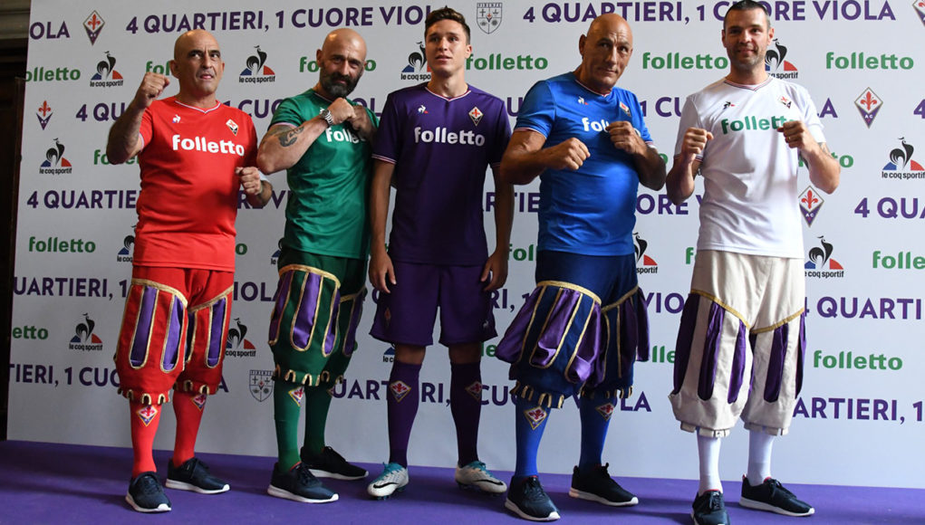 ACF Fiorentina Le Coq Sportif Kits 2017 18
