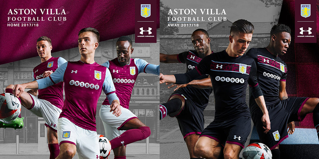 Aston Villa Under Armour Kits 2017 18