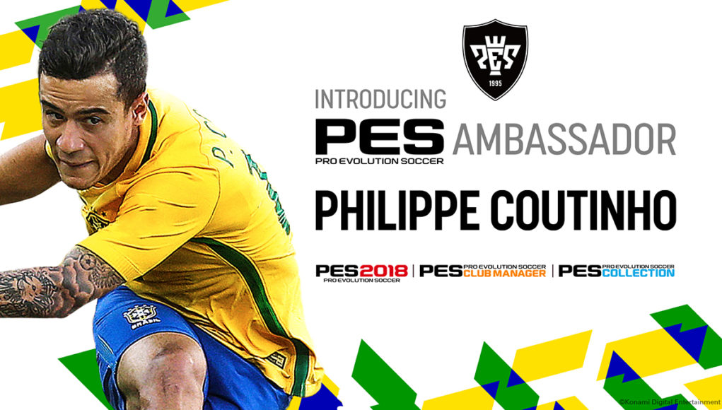 Philippe Coutinho Portada del PES 2018 en Brasil