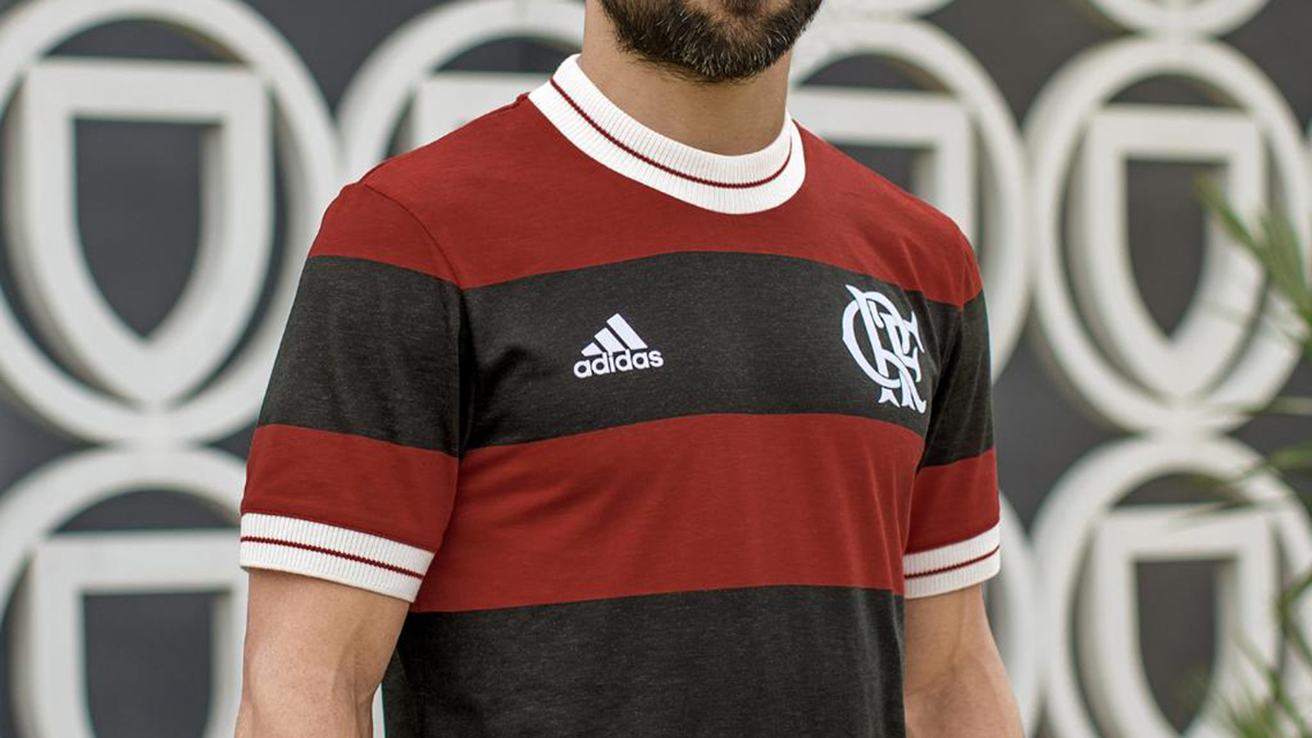 Potencial rima Original Camisa adidas do Flamengo Icon 2018 - Marca de Gol