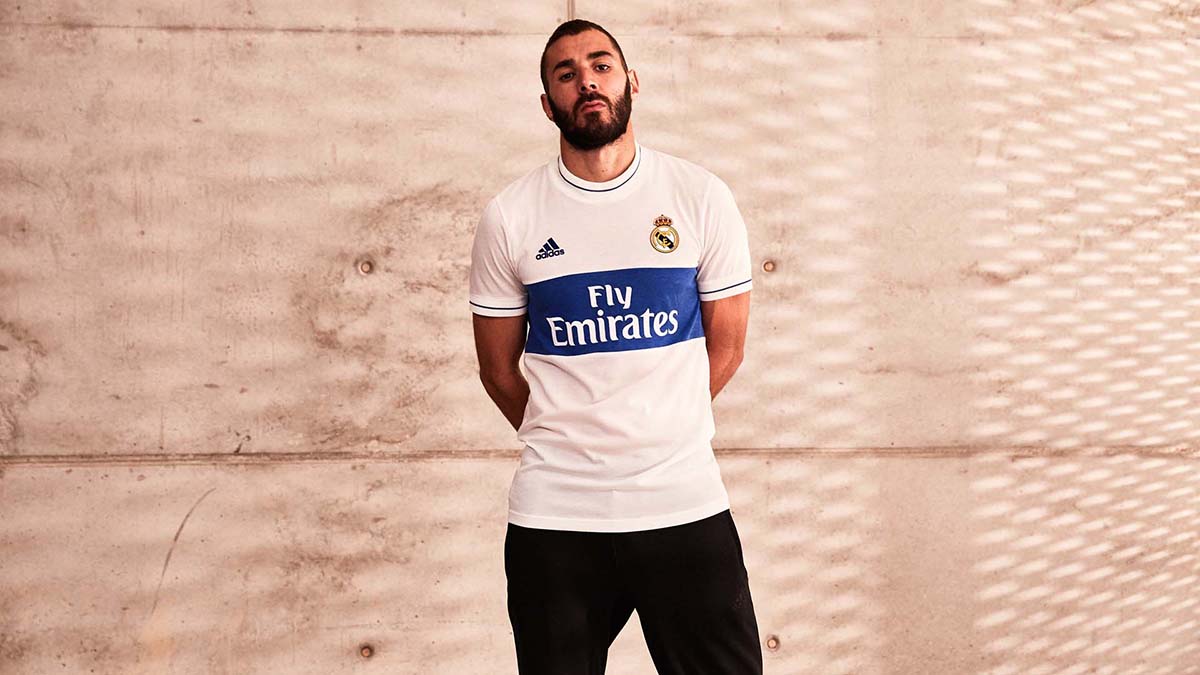 Camiseta adidas del Real Madrid Icon 2018 Marca de Gol