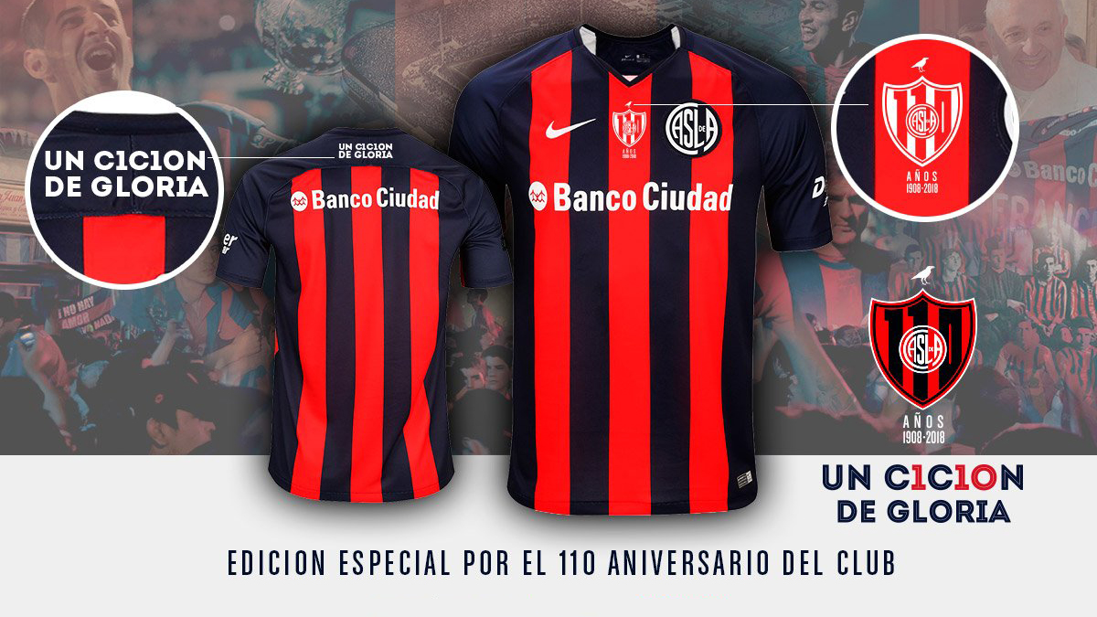 Camiseta Nike de San Lorenzo 110 Aniversario