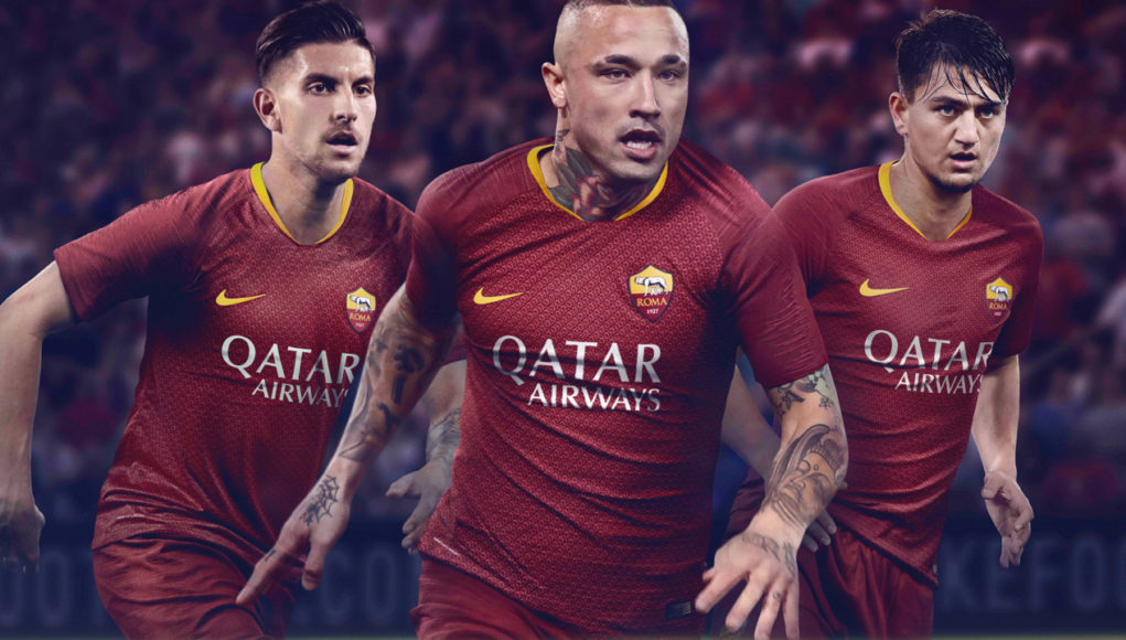 AS Roma Nike Home Kit 2018 19