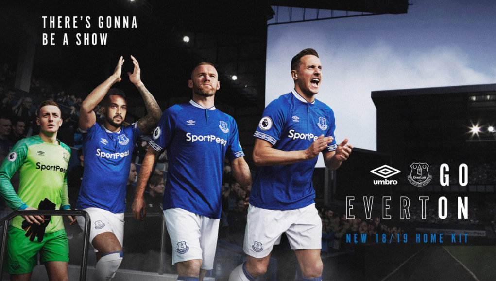 Everton Umbro Home Kit 2018 19