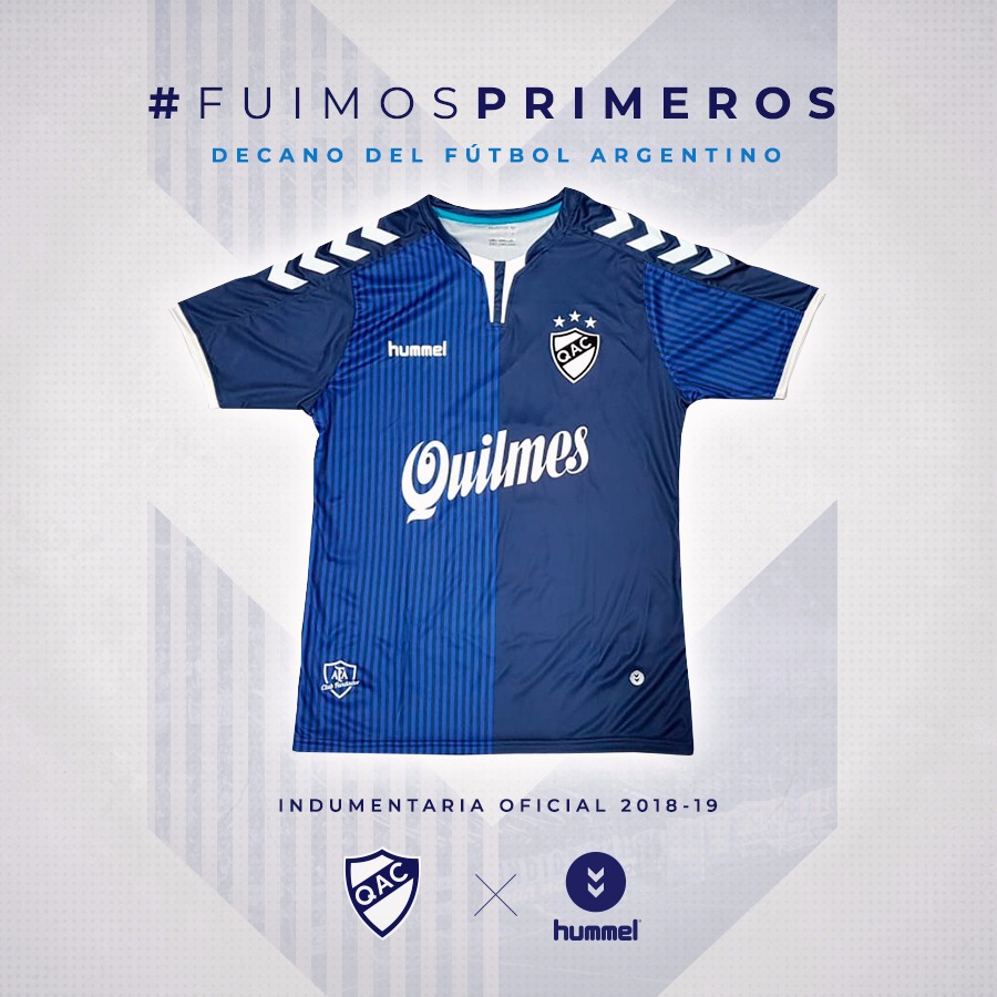 Camisetas hummel de Quilmes 2018 19 Alternativa