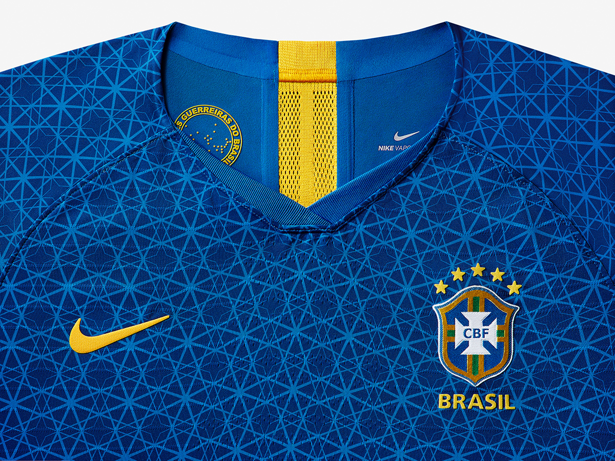Camisetas Nike de Brasil Mundial Femenino 2019 Alternativa