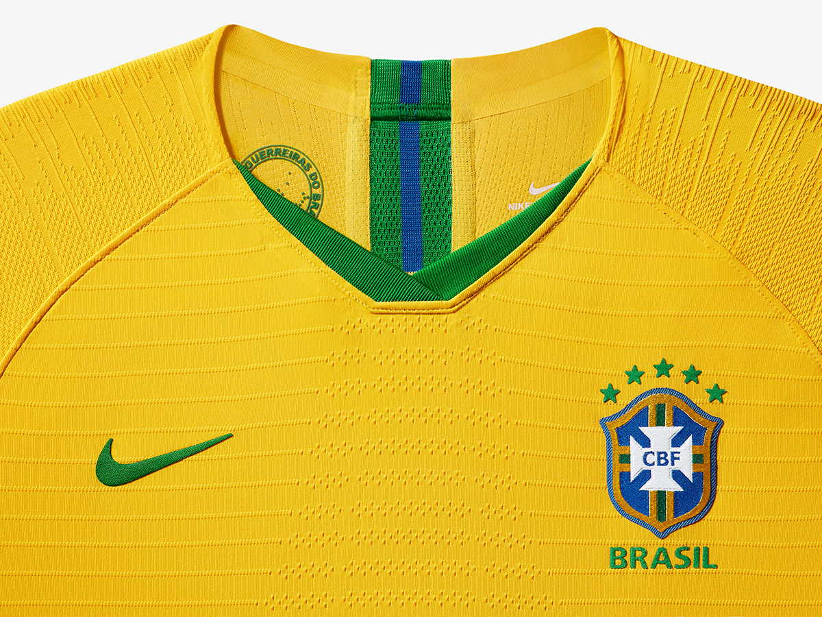 Camisetas Nike de Brasil Mundial Femenino 2019 Titular