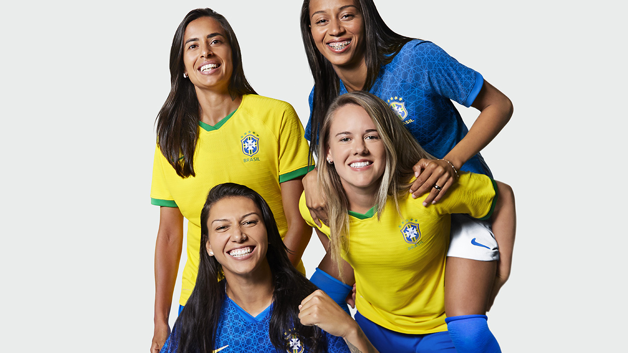 Camisetas Nike de Brasil Mundial Femenino 2019 - Marca de Gol