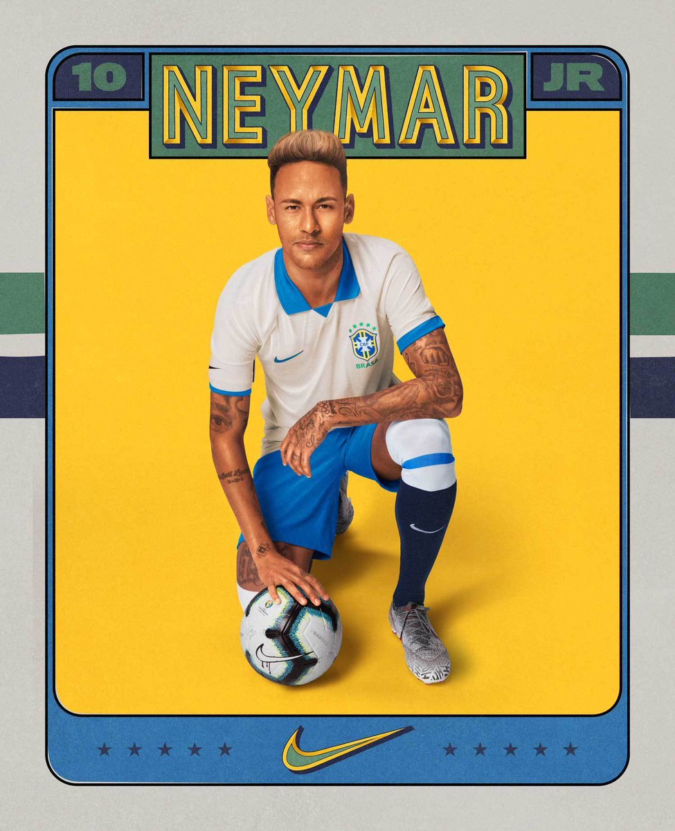 Camisetas Nike de Brasil Copa América 2019 Neymar