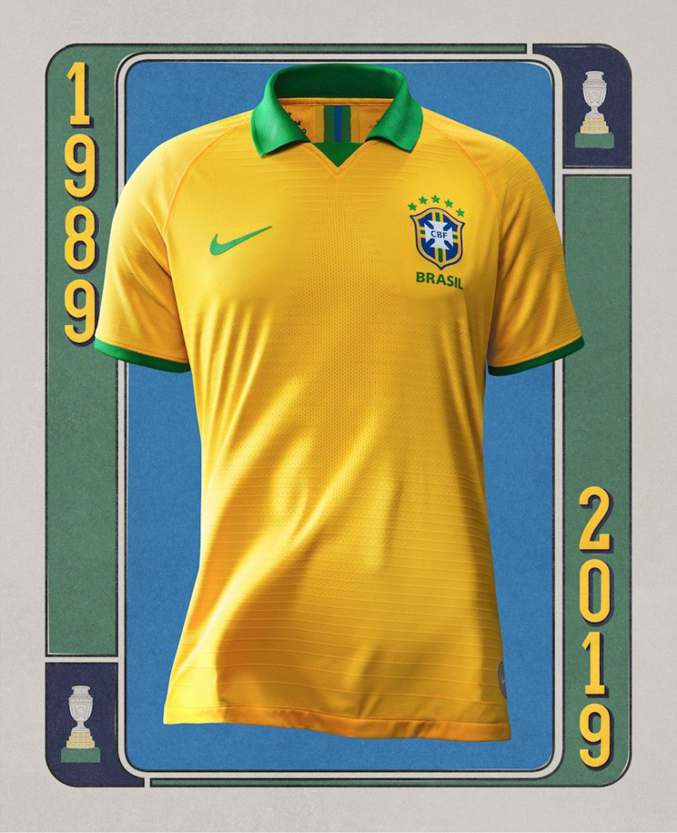 Camisetas Nike de Brasil Copa América 2019 Titular