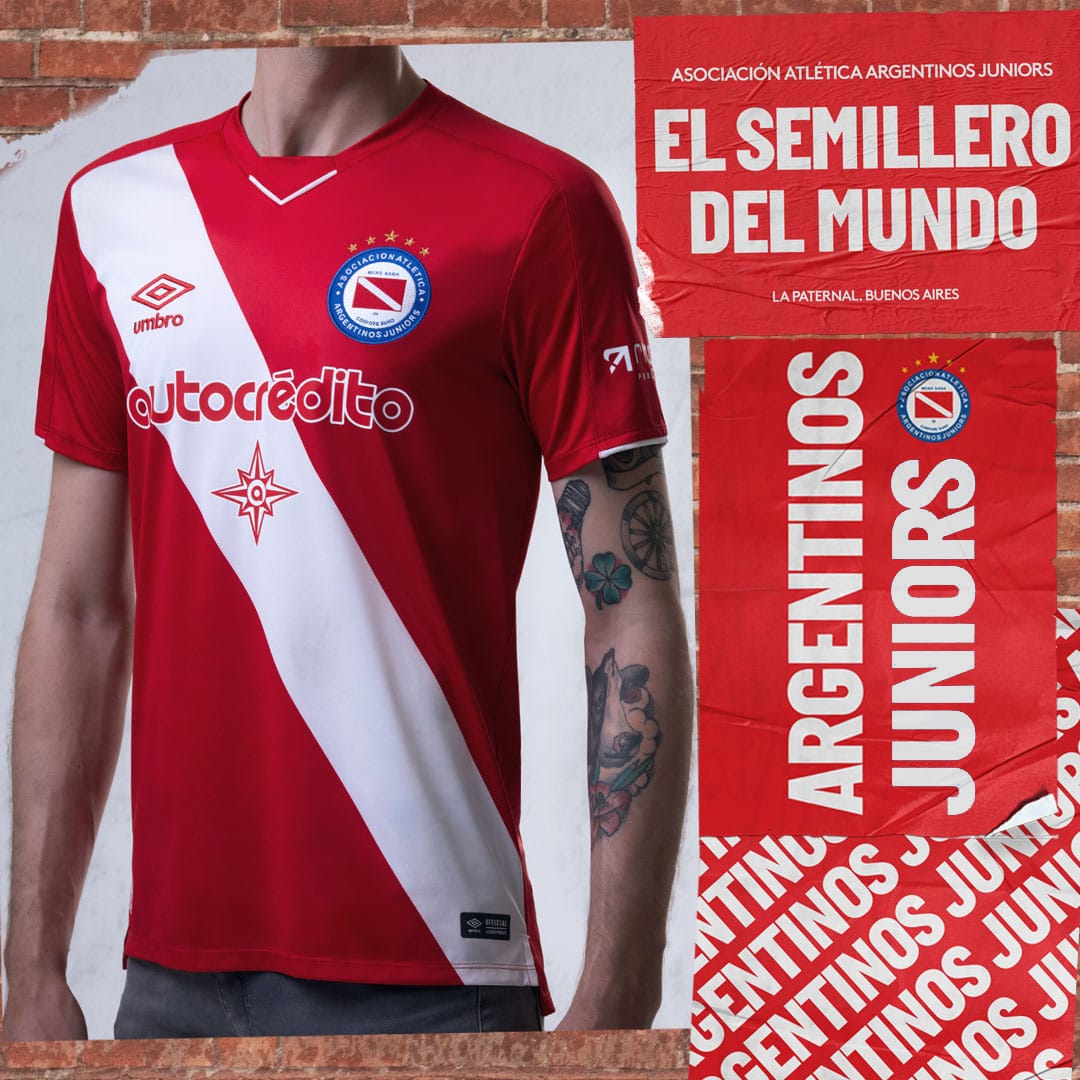 Camisetas Umbro de Argentinos Juniors 2019 2020 Titular