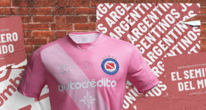 Camiseta rosa Umbro de Argentinos Juniors 2019