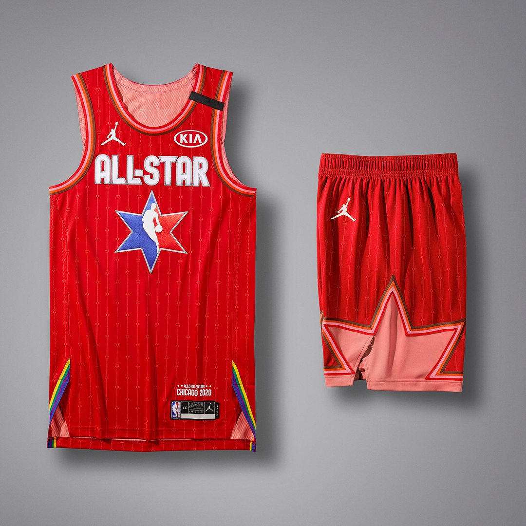 Jordan NBA All-Star 2020 Uniforms Red
