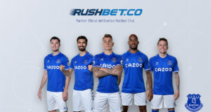 Rushbet socio comercial en Colombia del Everton
