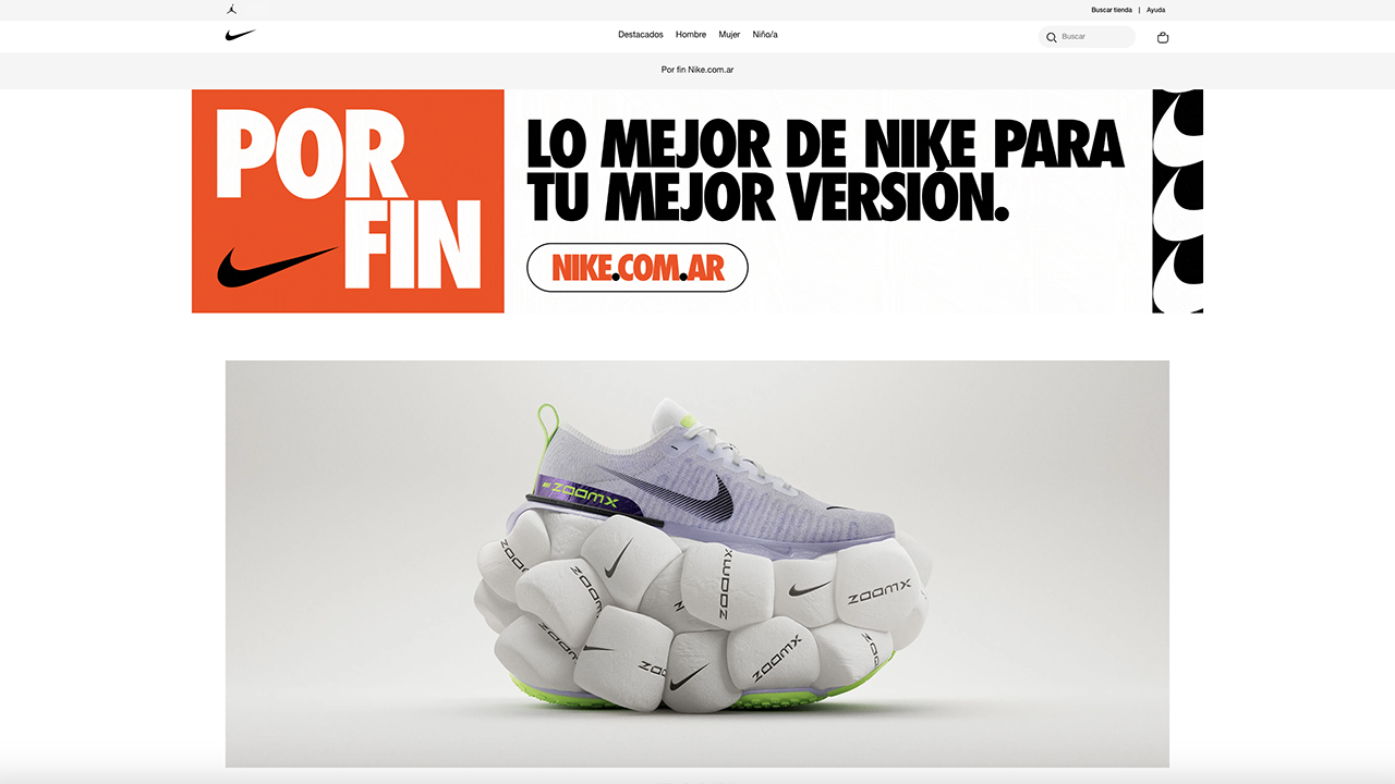 Nike lanza en Argentina - de Gol
