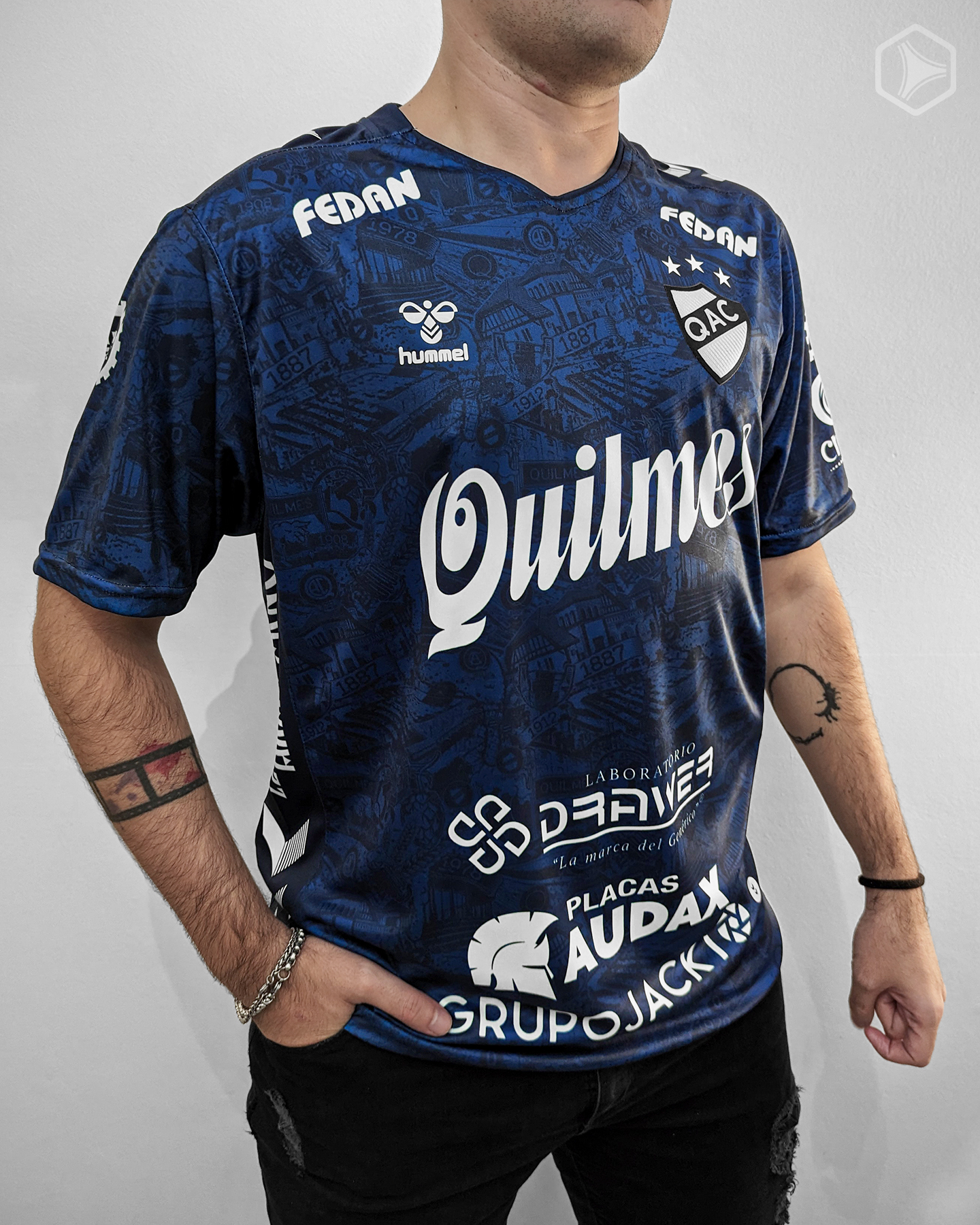 Camisetas hummel de Quilmes AC 2023 Alternativa
