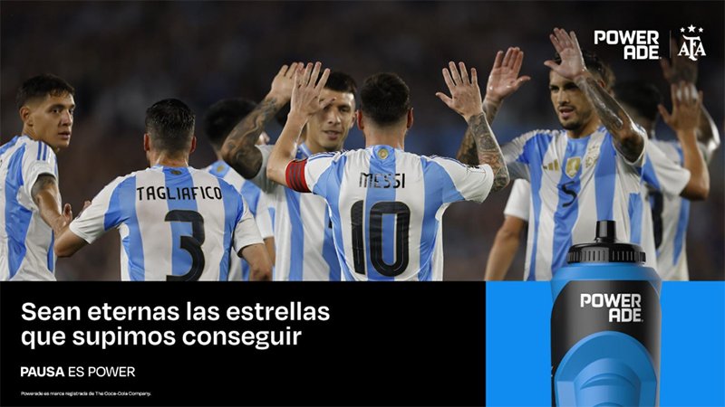Powerade renueva su patrocinio con la Selección Argentina