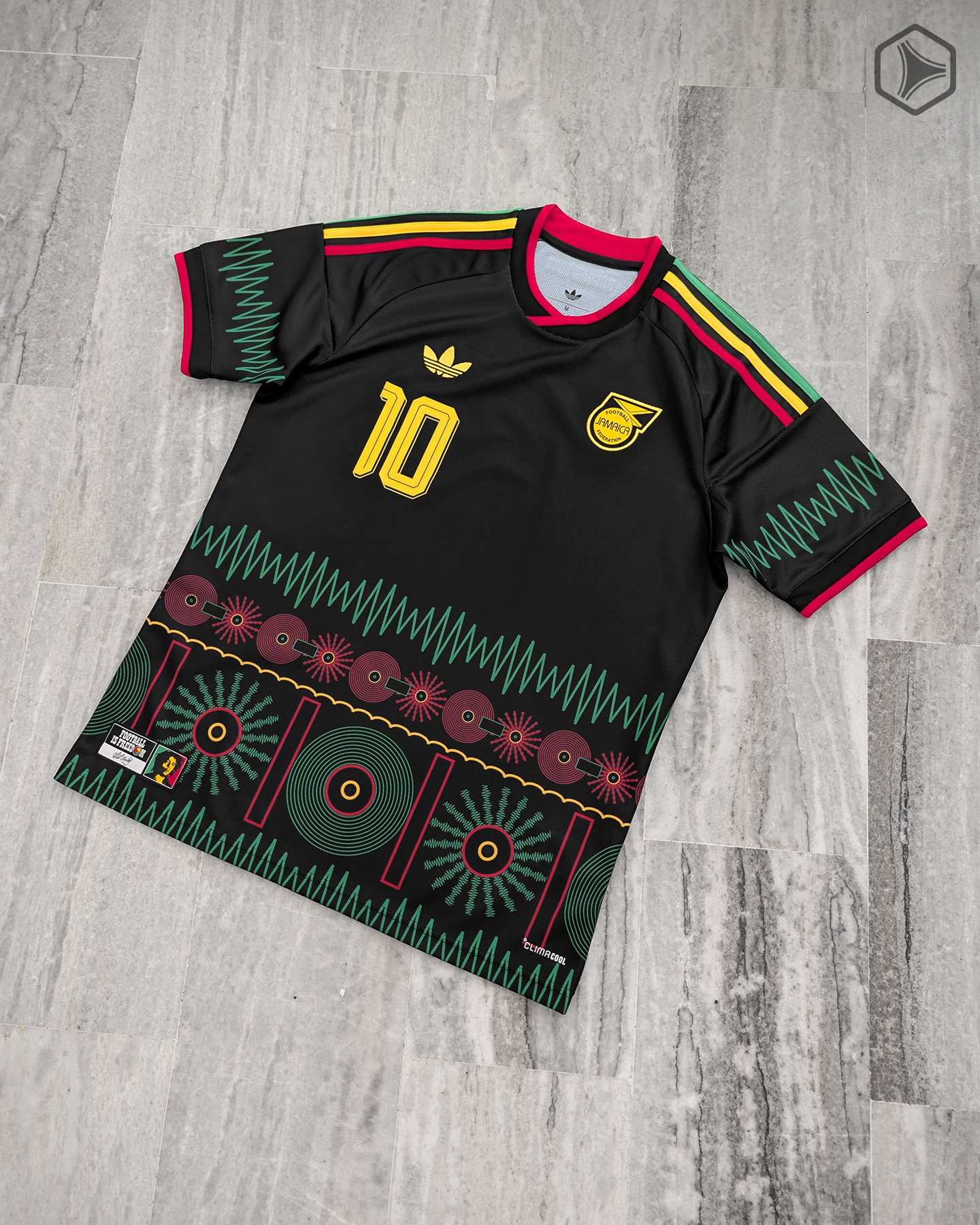 Camisetas adidas de Jamaica 2026 Alternativa 10 Marley