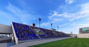 nueva tribuna en el Estadio León Kolbowski Atlanta